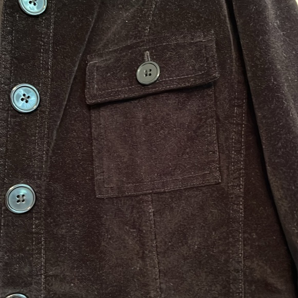 Talbots Black Velvet Looking Short Jacket - Picture 3 of 7